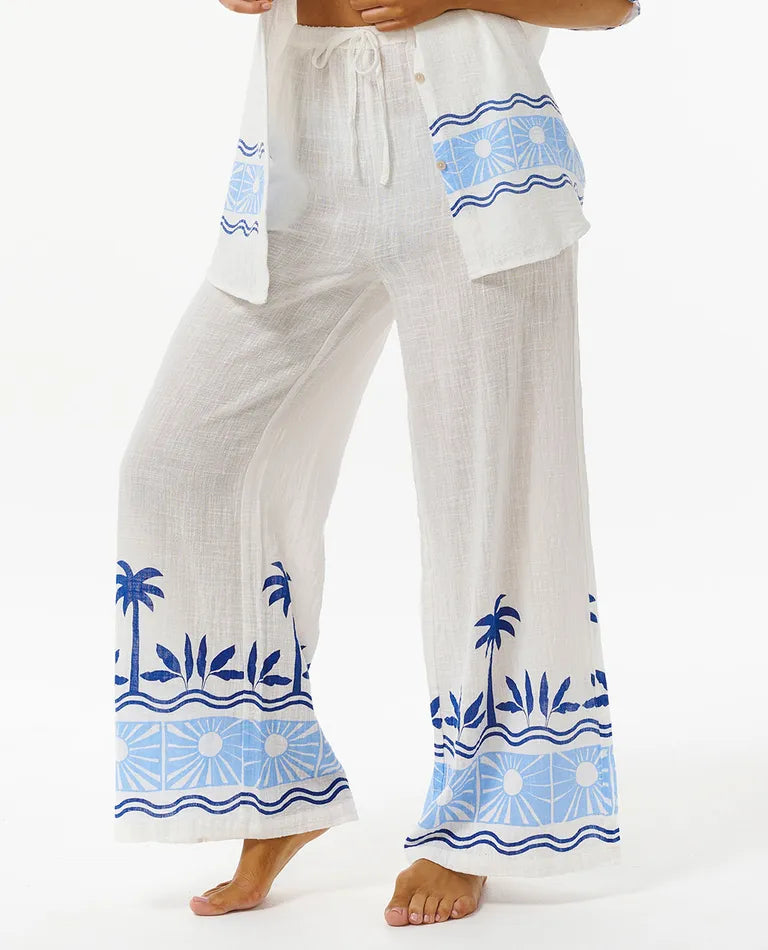 Rip Curl - Santorini Sun Printed Pant - Blue (Add-On)