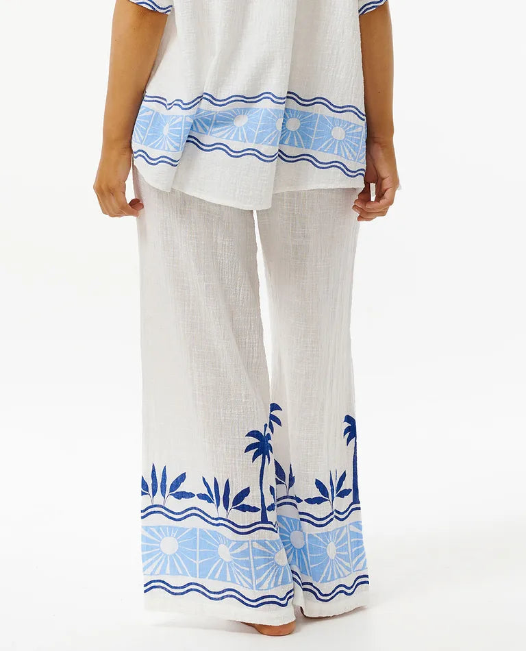 Rip Curl - Santorini Sun Printed Pant - Blue (Add-On)