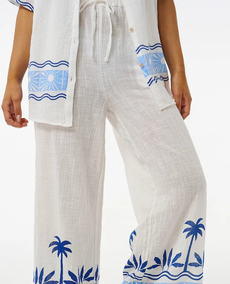Rip Curl - Santorini Sun Printed Pant - Blue (Add-On)