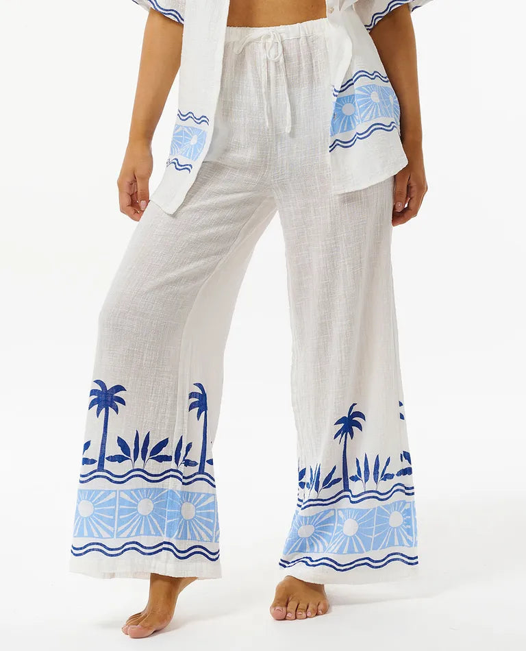 Rip Curl - Santorini Sun Printed Pant - Blue (Add-On)