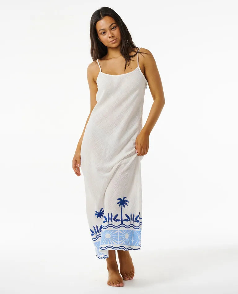 Rip Curl - Santorini Sun Printed Maxi Dress - Blue (Add-On)