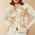Spartina 449 - Marlena Embroidered Cardigan Alabaster Palms (Add-On)