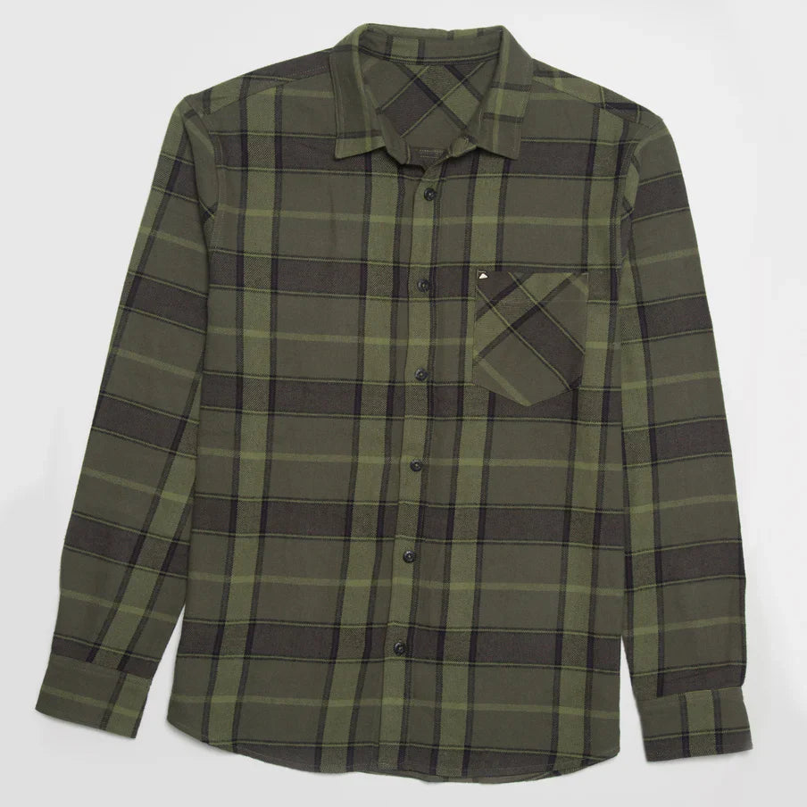 Reef - Anders Long Sleeve Woven Shirt - Thyme