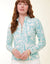 Spartina 449 - Nora Half-Zip Top Enclave Palm Scene Aqua Haze (Add-On)