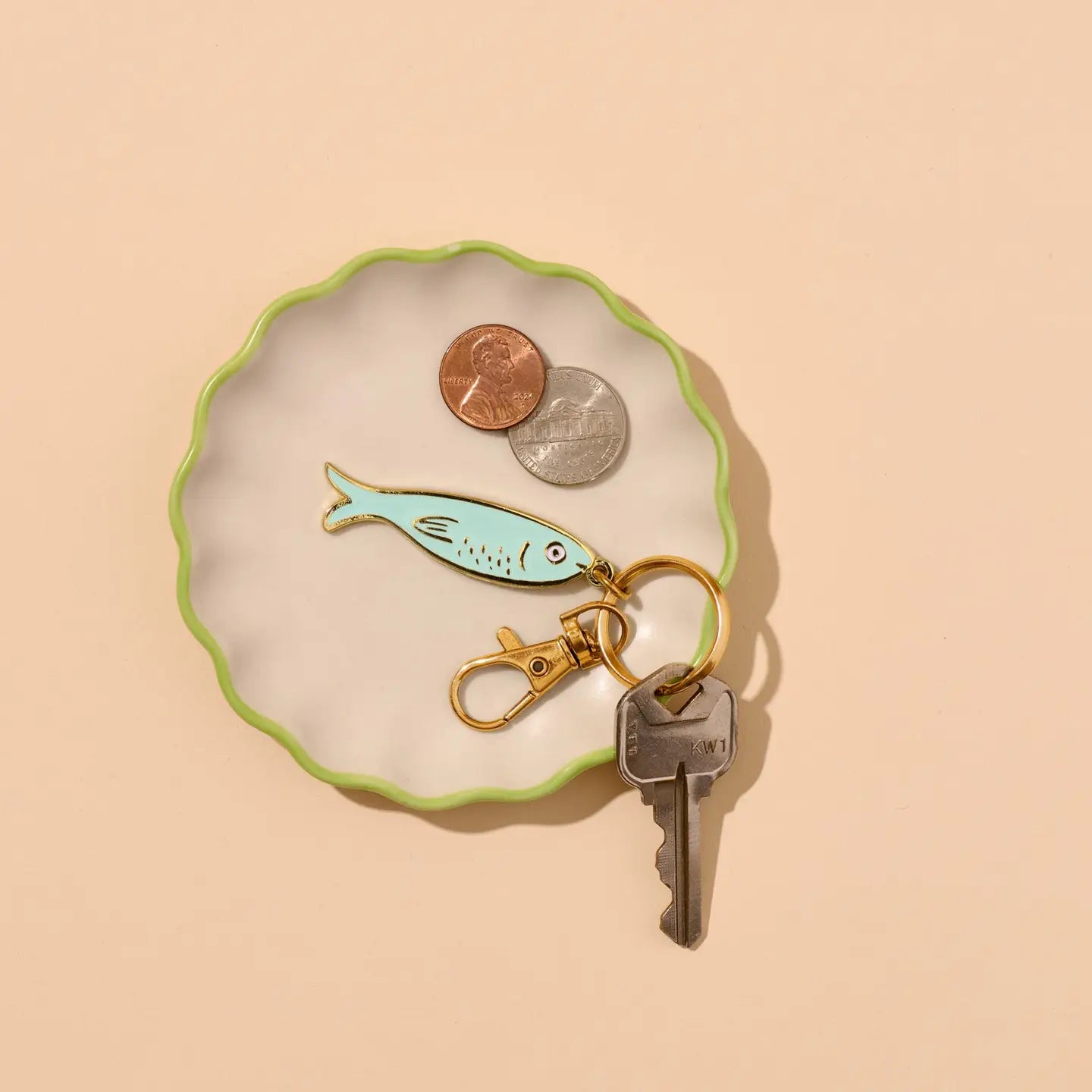 And Here We Are - Sardine Enamel Keychain & Bag Charm