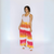 Gyal Bashy - Organic Cotton Montego Cropped Lounge Pants - Citrus Sunset (Add-On)