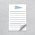 Gert & Co - Salty Pennant 4x6" Coastal Notepad