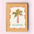 The Shelley Society - Warmest Wishes Palm Tree Beach Coastal Holiday Greeting Card