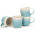 Mug 4-Pack Triple Dipped Sky-Blue 14 Ounce