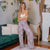 Lotus and Luna - Nosara Printed Wide Leg Pants