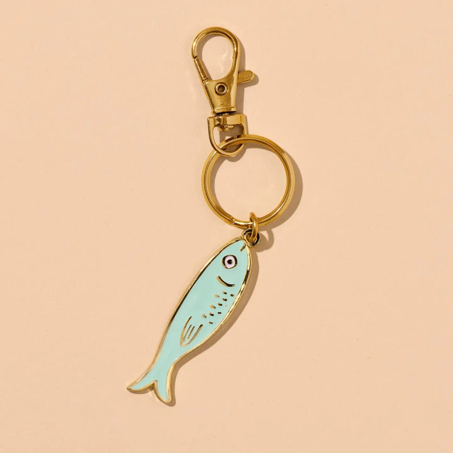 And Here We Are - Sardine Enamel Keychain & Bag Charm