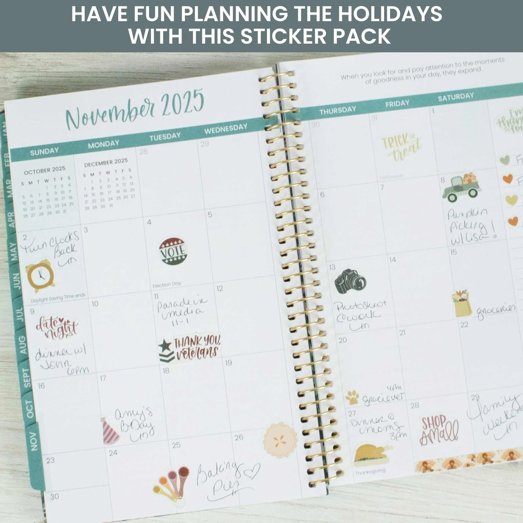 Bloom - Planner Sticker Value Pack, Monthly Celebrations, Cool Tones