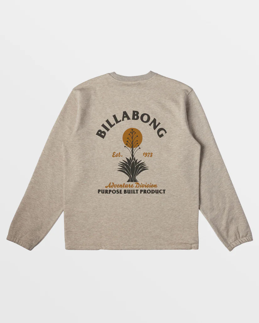 Billabong - Compass Crew Sweatshirt - Stone Heather