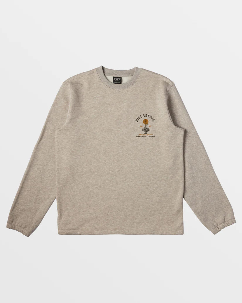 Billabong - Compass Crew Sweatshirt - Stone Heather