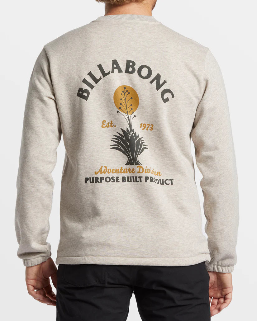 Billabong - Compass Crew Sweatshirt - Stone Heather