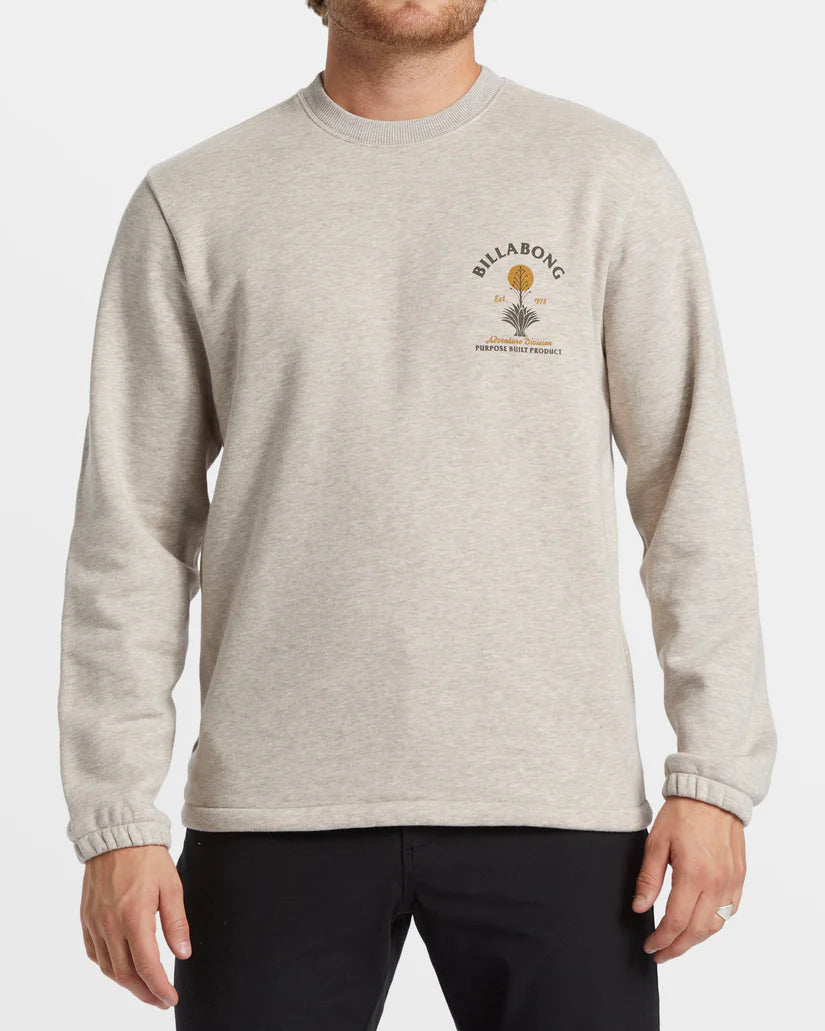 Billabong - Compass Crew Sweatshirt - Stone Heather