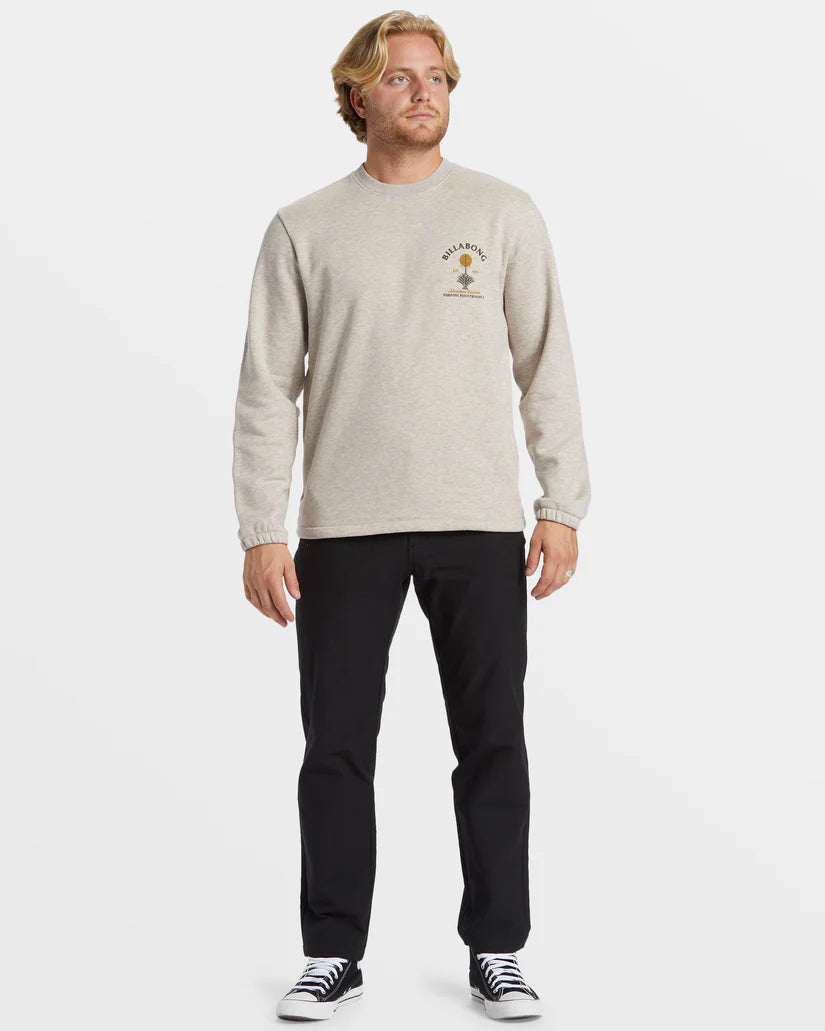 Billabong - Compass Crew Sweatshirt - Stone Heather