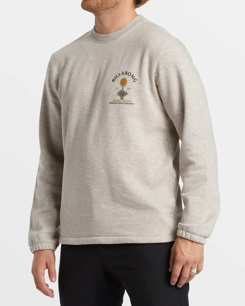 Billabong - Compass Crew Sweatshirt - Stone Heather