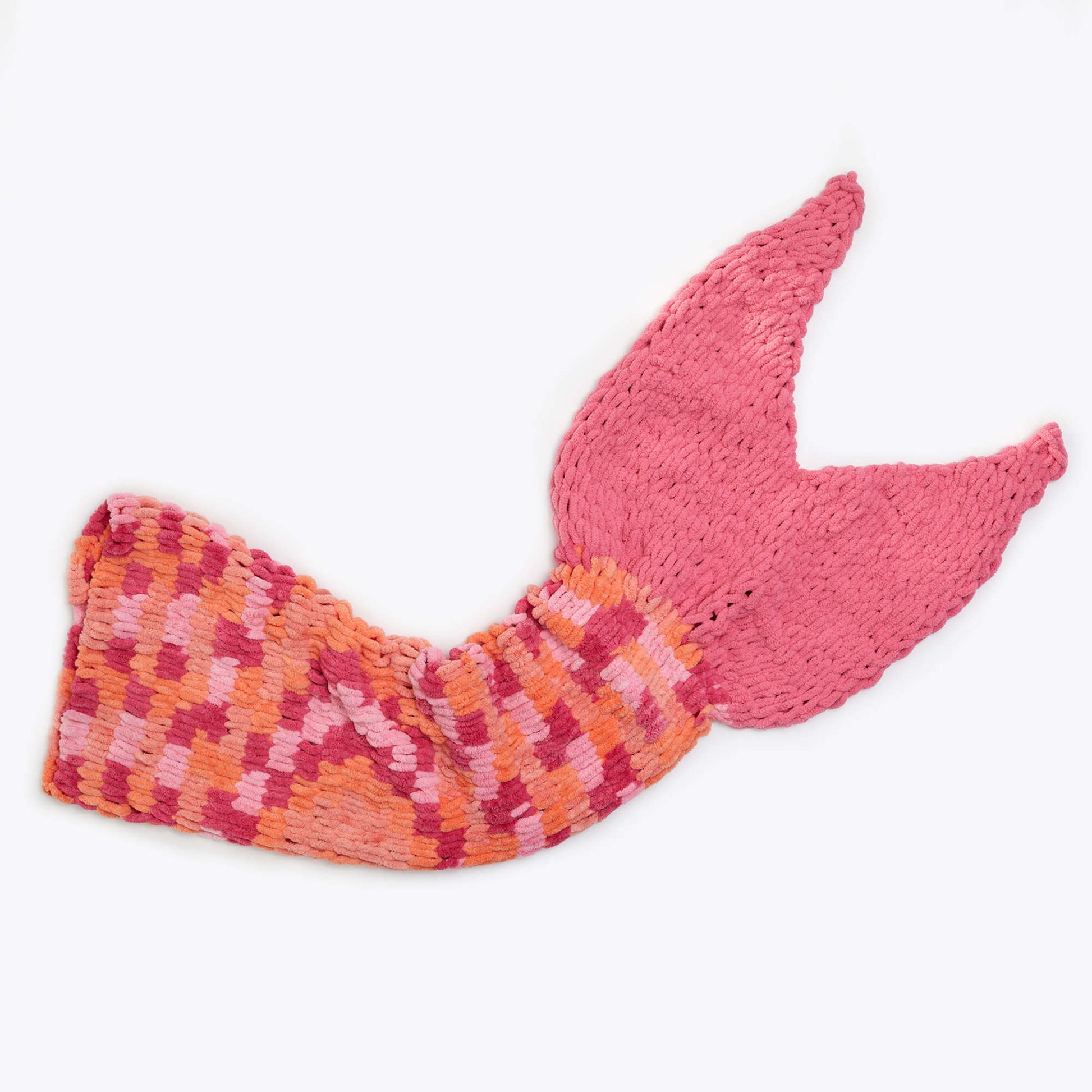 Amore Home - Crochet Mermaid Tail Blanket - Pink