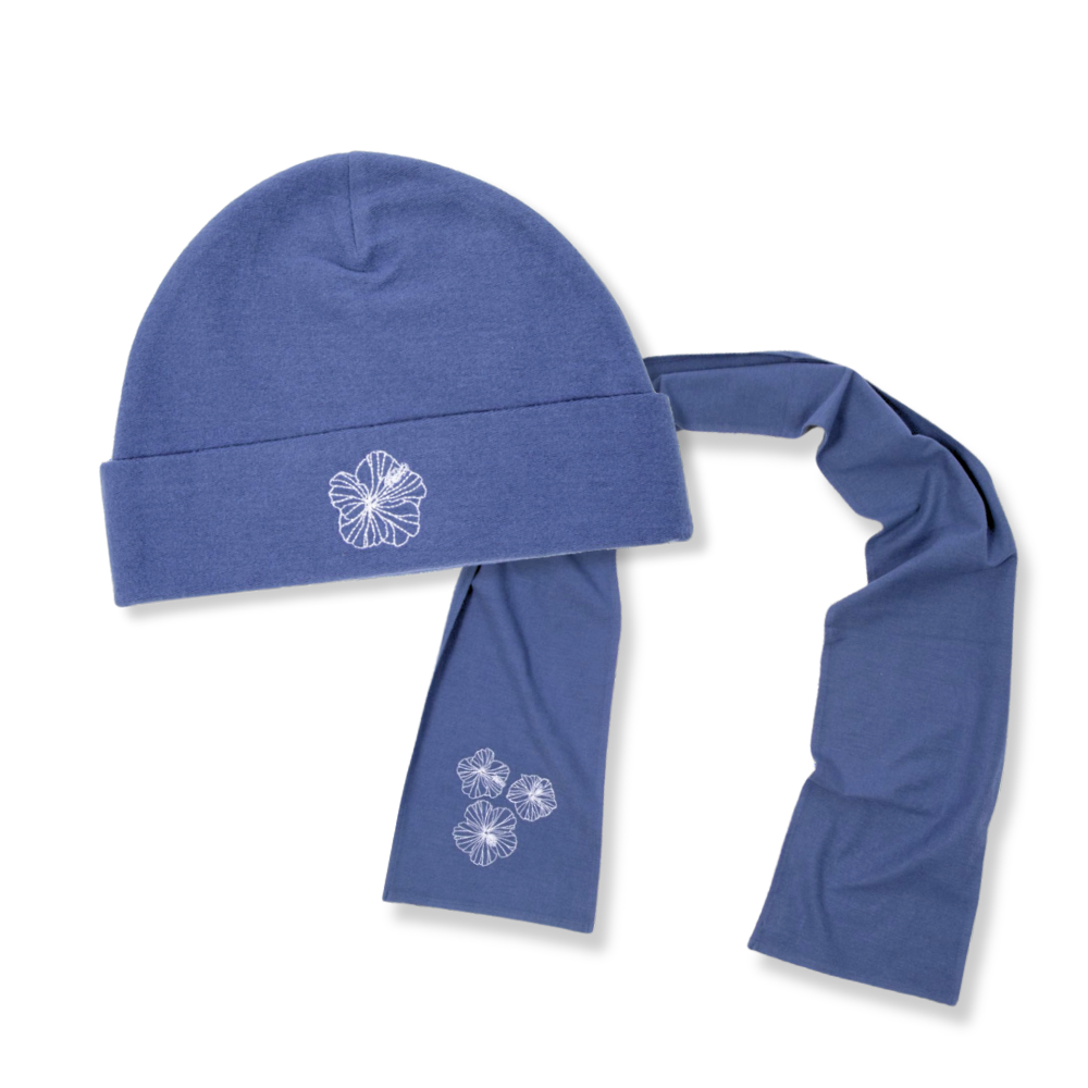 Tag Aloha Co. -  Hibiscus Beanie + Scarf Bundle (+)