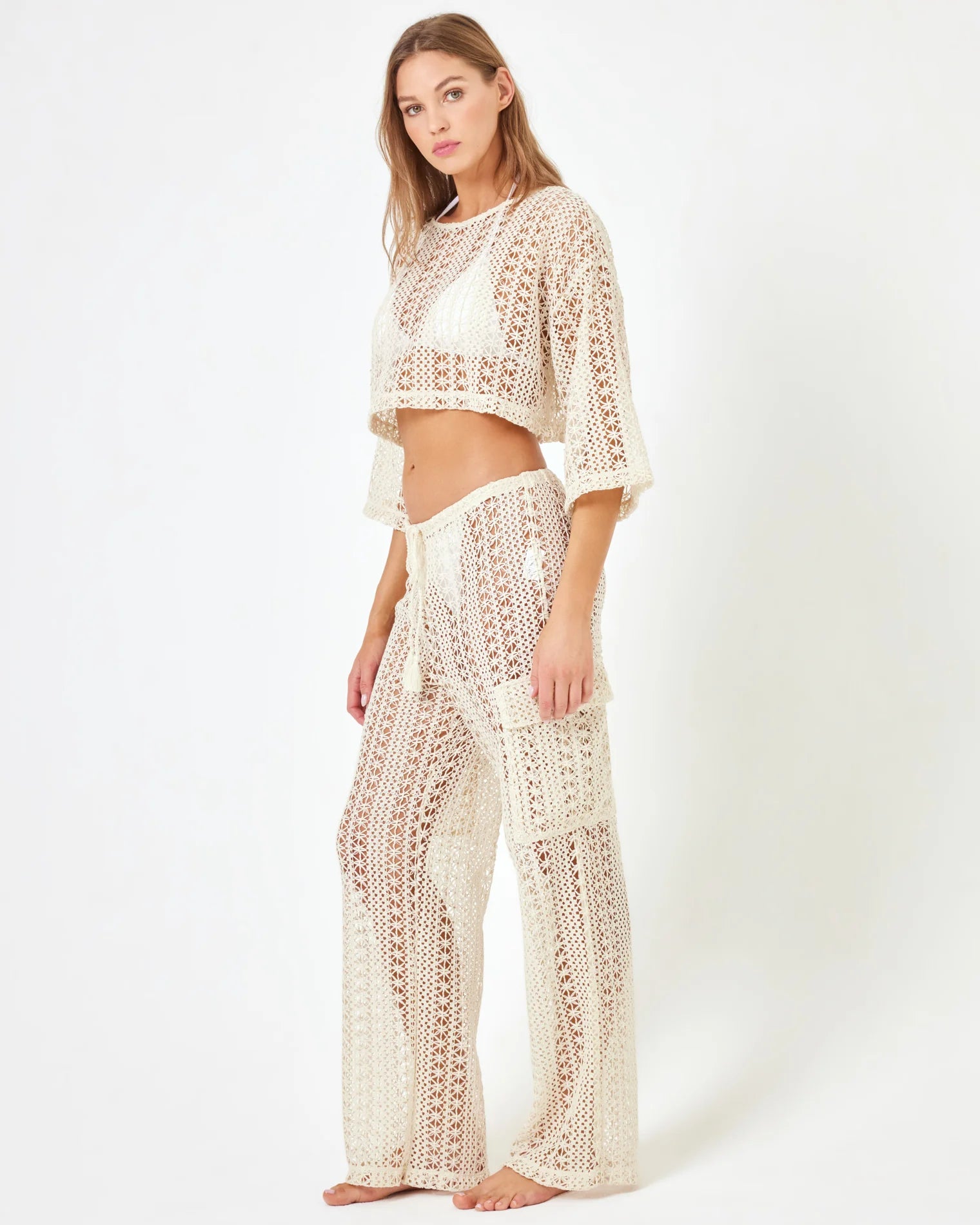 L Space - LSPACE X Anthropologie Sundown Cargo Pant - Natural