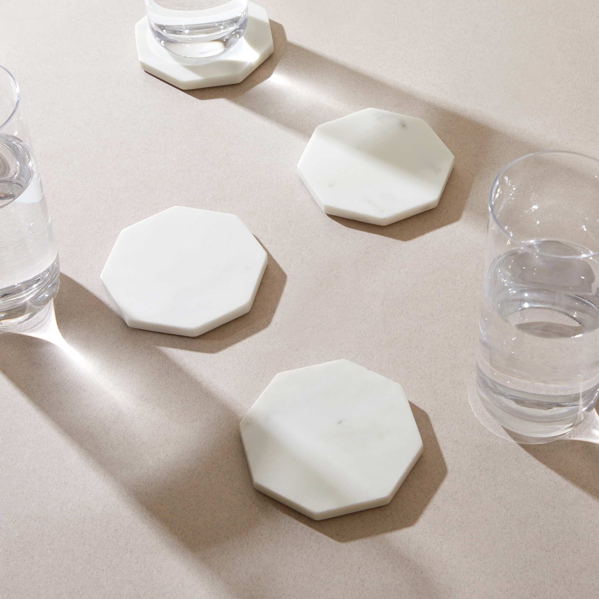 Zeal Living - The Marble Geo Coasters