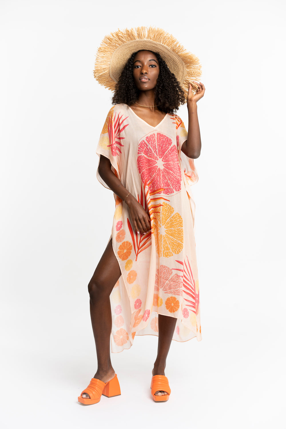 Gyal Bashy - Catano Beach Dress Coverup - Citrus Sun (Add-On)