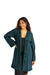 Gyal Bashy - Organic Cotton Kimono with Velvet Trim- Teal (Add-On)