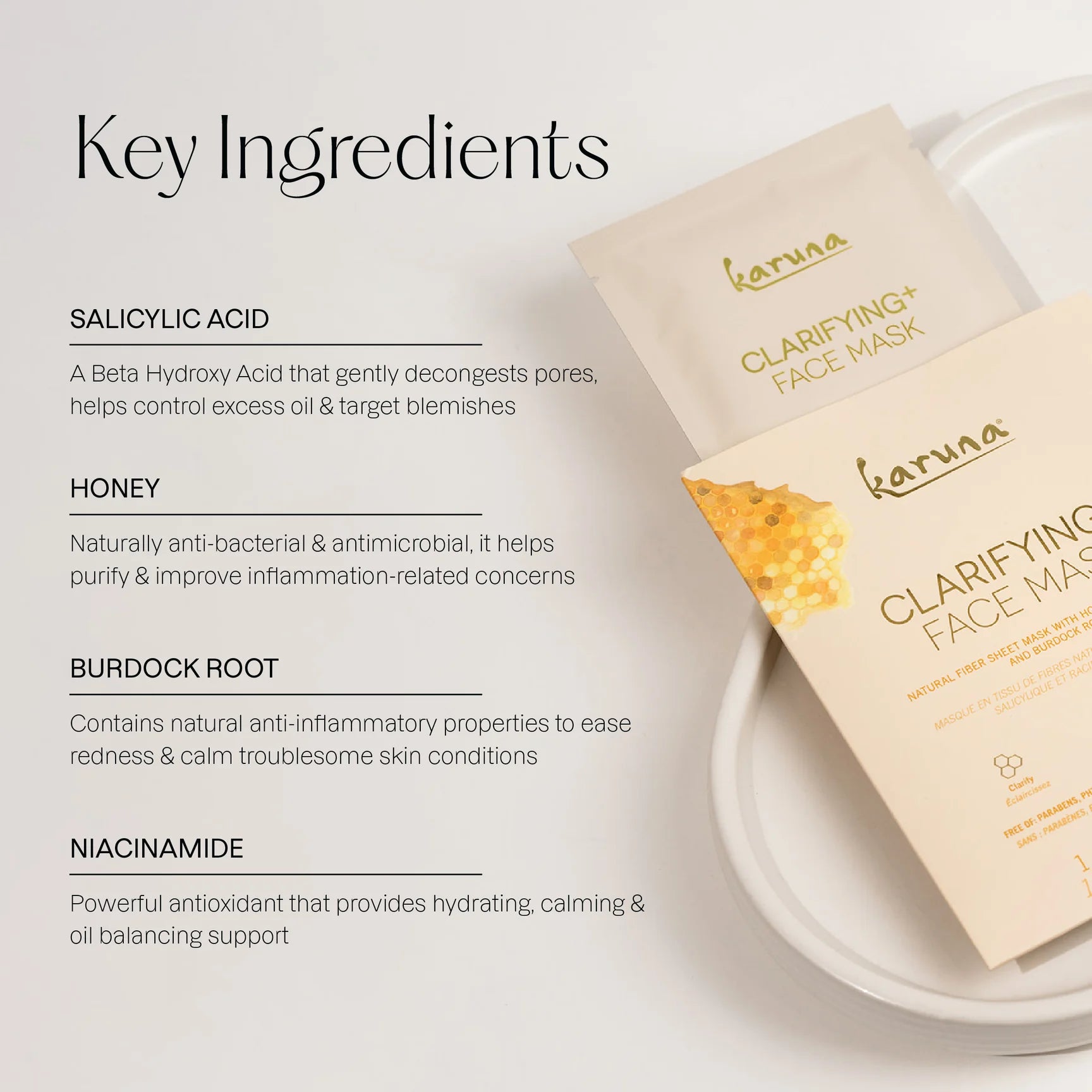 Karuna - Clarifying+ Face Mask Purifying Salicylic Acid Mask - Single