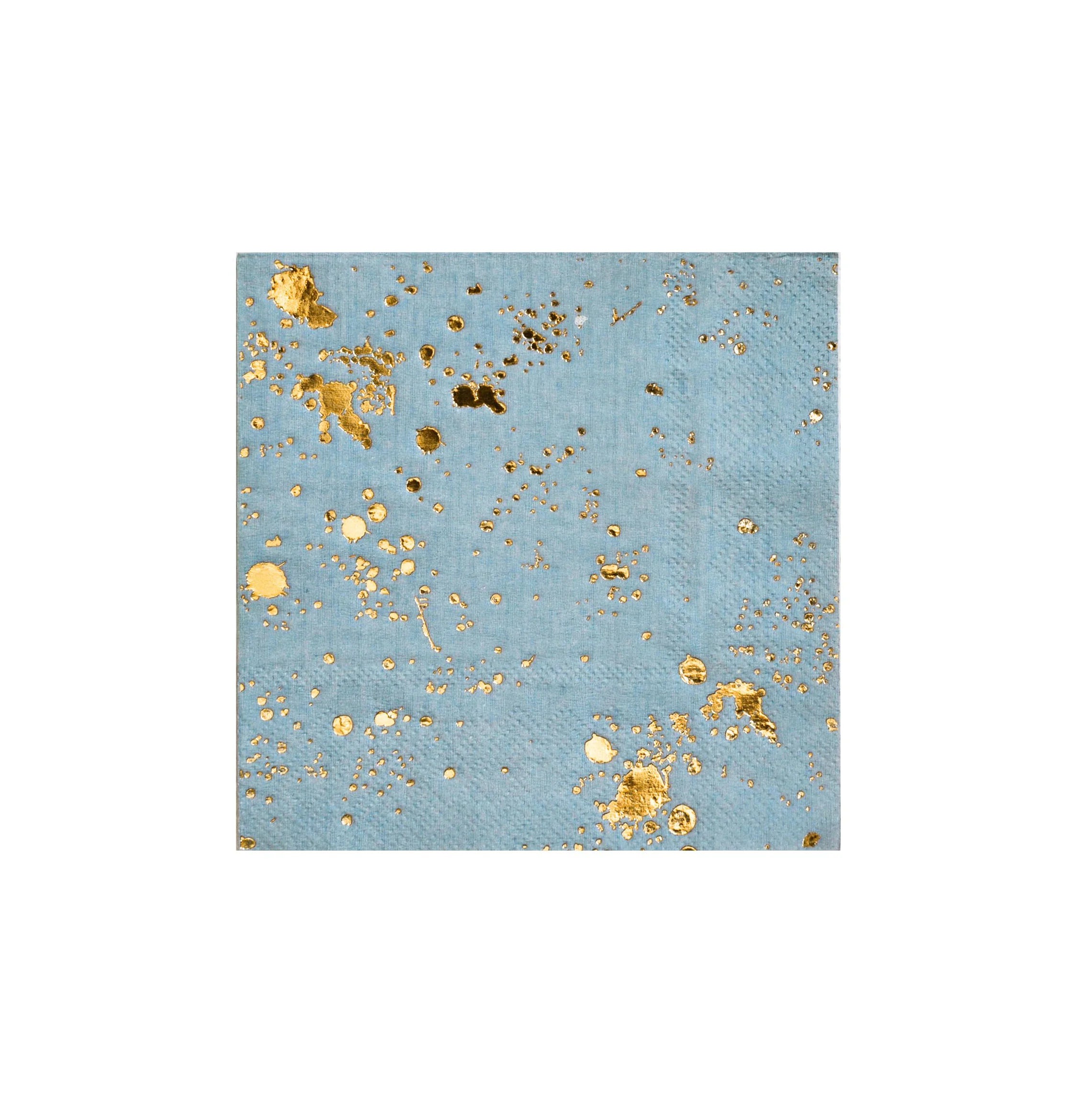 Harlow & Grey - Malibu - Blue Splash Cocktail Paper Napkins - 20 Count