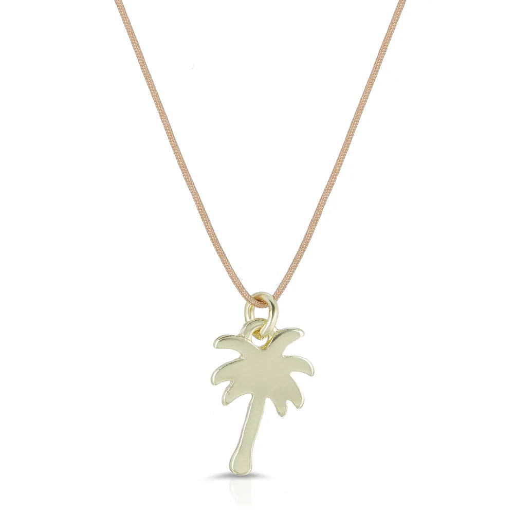 Ocean Life Necklace - Palm Tree - Gold