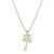 Ocean Life Necklace - Palm Tree - Gold