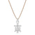 Lucky Feather - Ocean Life Necklace - Sea Turtle - Silver