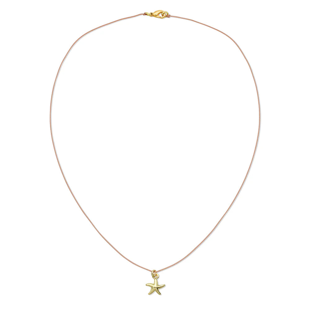 Lucky Feather - Ocean Life Necklace - Starfish - Gold