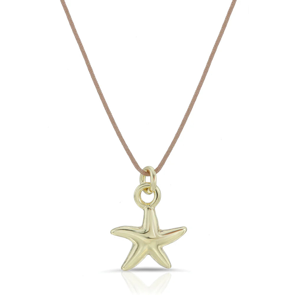 Lucky Feather - Ocean Life Necklace - Starfish - Gold