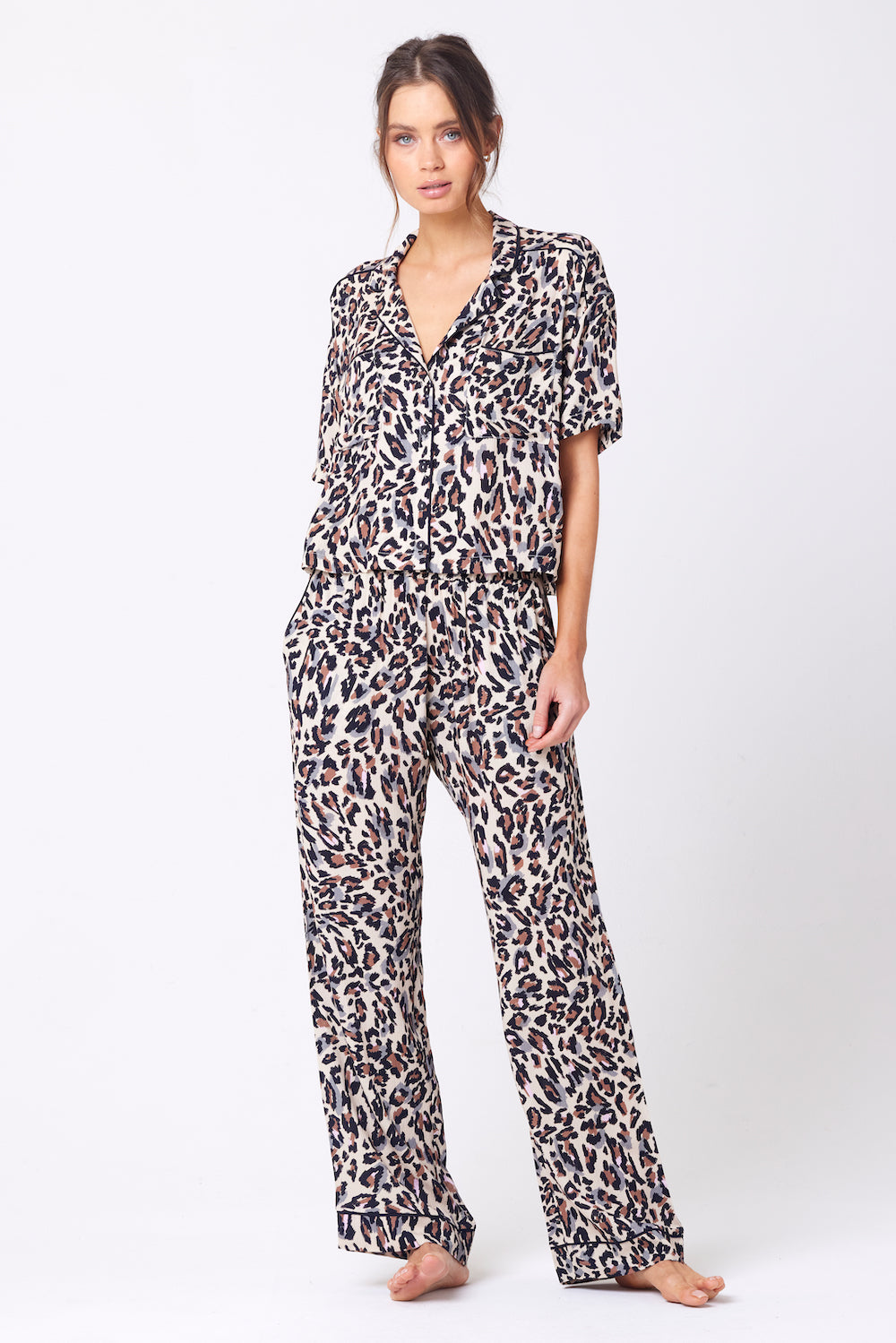 Saltwater Luxe - Short Sleeve Shirt & Pant PJ Set (Add-On)