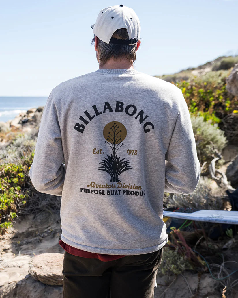 Billabong - Compass Crew Sweatshirt - Stone Heather