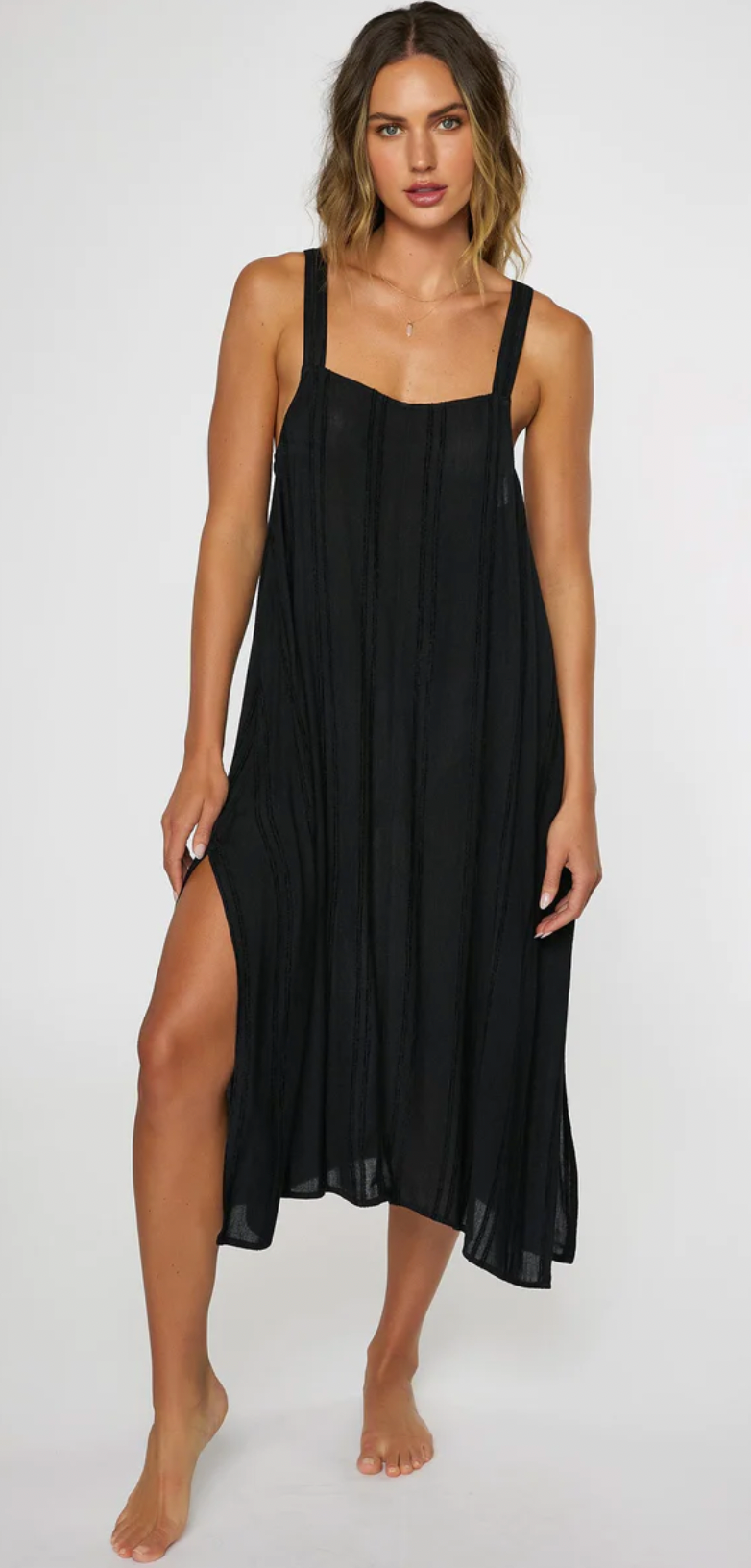 O'Neill - Saltwater Solids Miranda Dress Cover-Up - Black (Add-On)