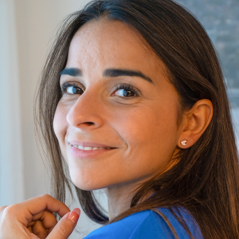 Pura Vida - The Pave Wave Necklace & Earring Set - Rose Gold