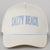 Salty Beach Embroidered Trucker Hat-Light Blue