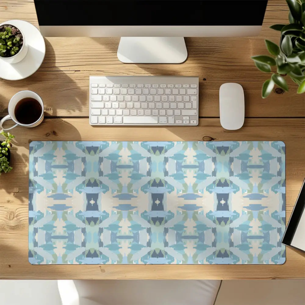Clairebella - Mila Blue Mat | Colorful Desk Mat | Washable Desk Mat