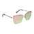 Diff Eyewear - Grace Sunglasses - Brushed Gold Cherry Blossom Mirror