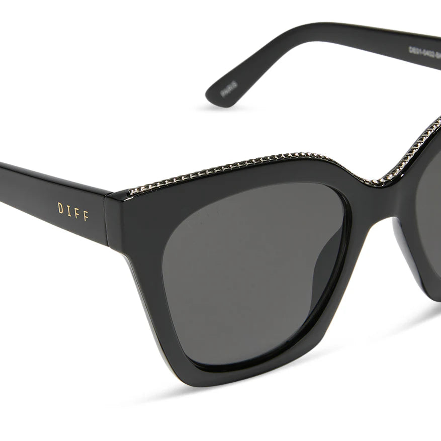 Diff Eyewear - Paris Black Grey Sunglasses