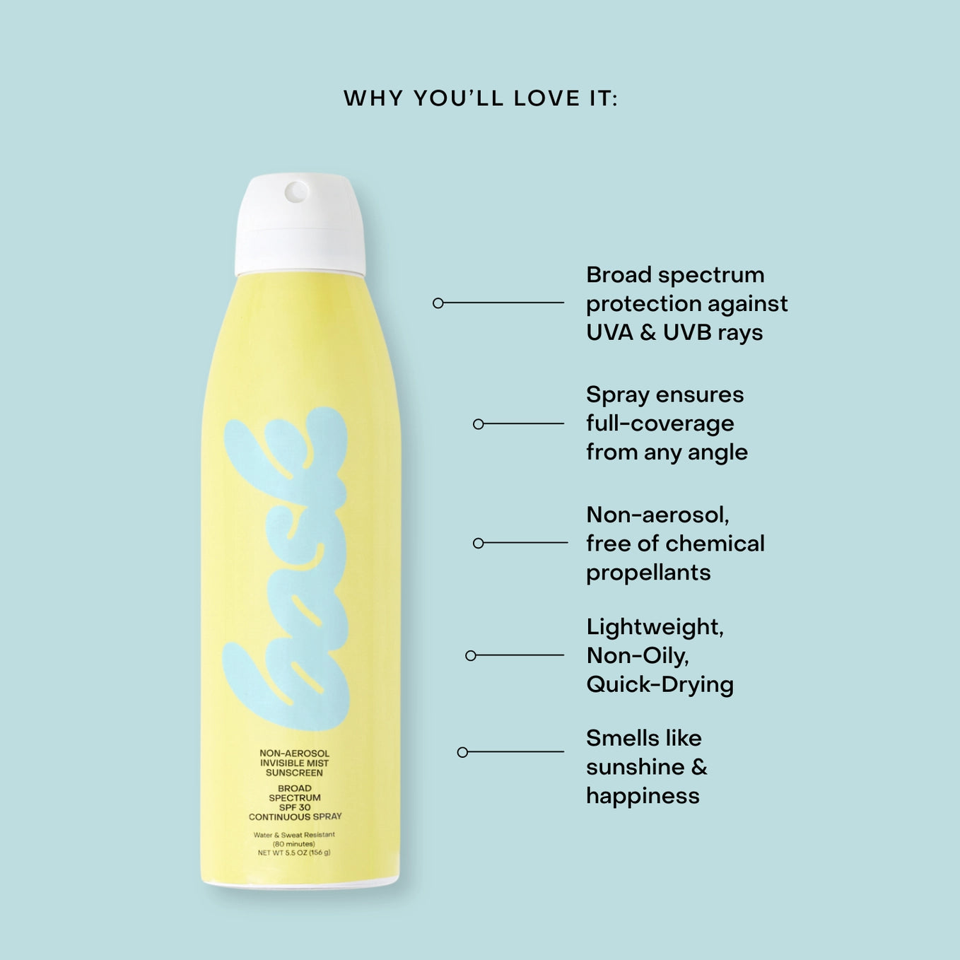 Bask - Spf 30 Non-Aerosol Spray Sunscreen