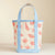 Canvas Tote Bag with Seashell Print