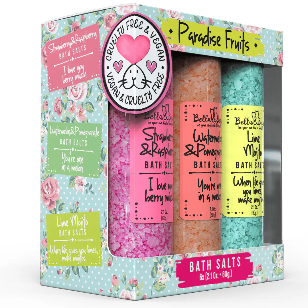 Bella & Bear - Paradise Fruits Bath Salts (6 Pack)