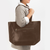 Parker Clay - Entoto Zip Tote (Dark Brown)
