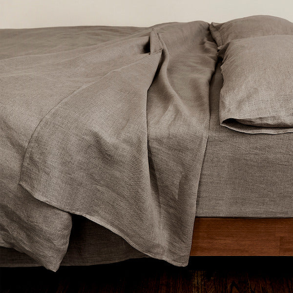 Sembla - Sembla Linen Duvet Cover (King) - Cuttack Silver