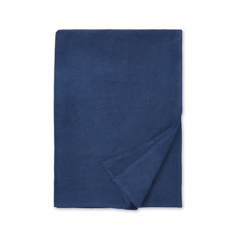 Sembla - Sembla Linen Flat Sheet (King) - Indigo