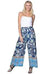 Pool To Party - Shirred Waist Beach Pant - Floral Tapestry Blue (Add-On)
